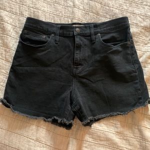 Madewell high rise denim shorts